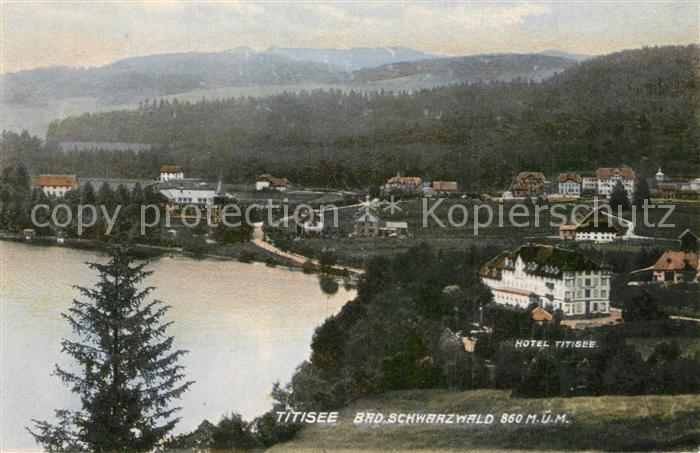 Titisee Panorama mit Hotel Titisee Schwarzwald