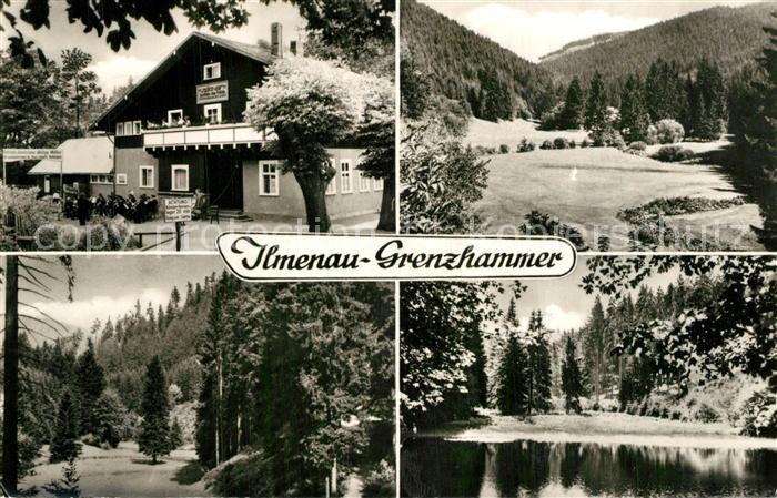 Grenzhammer Ilmenau Ferienheim Glueck auf Landschaftspanorama Thueringer Wald