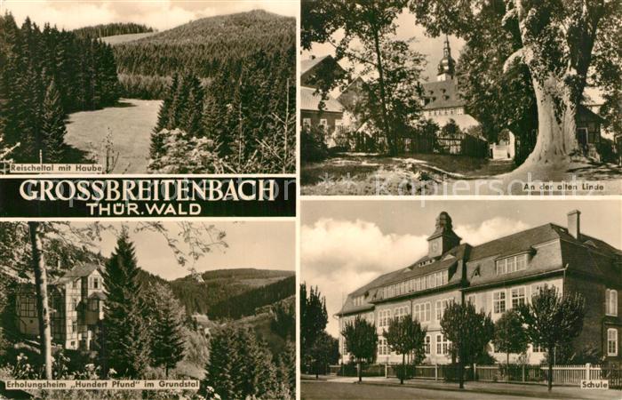 Grossbreitenbach Thueringen Landschaftspanorama Reischeltal Erholungsheim Grunds