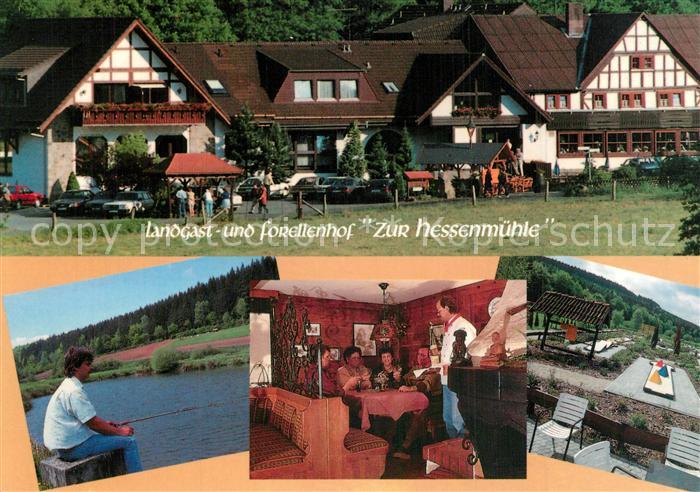 Kleinlueder Landgasthof Forellenhof Zur Hessenmuehle Minigolf Angeln