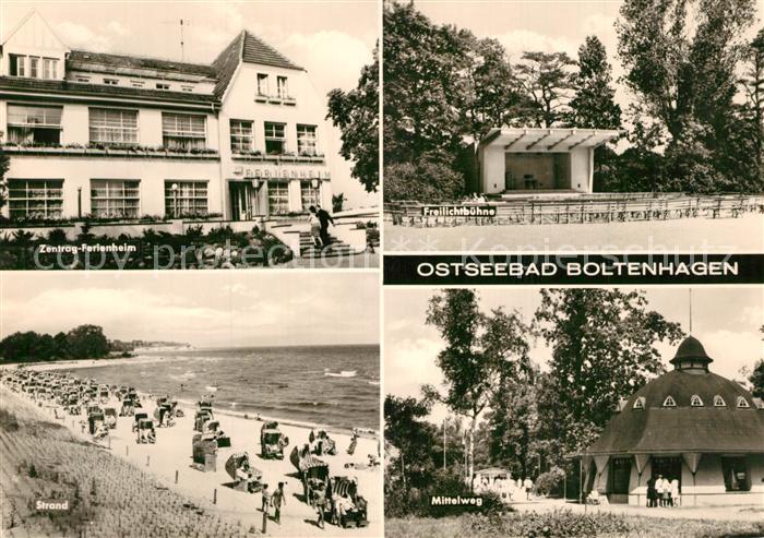 Boltenhagen Ostseebad Zentrag Ferienheim Freilichtbuehne Strand Mittelweg