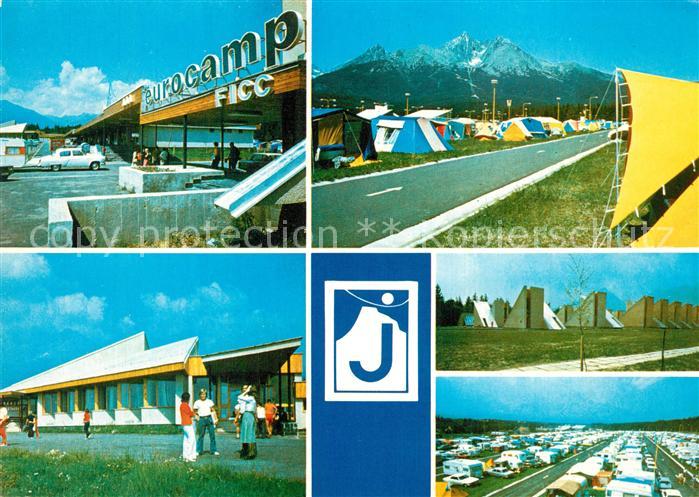 Vysoke Tatry Vstupny areal Pohlad na cast campu Motorest Bungalovy Caravaning