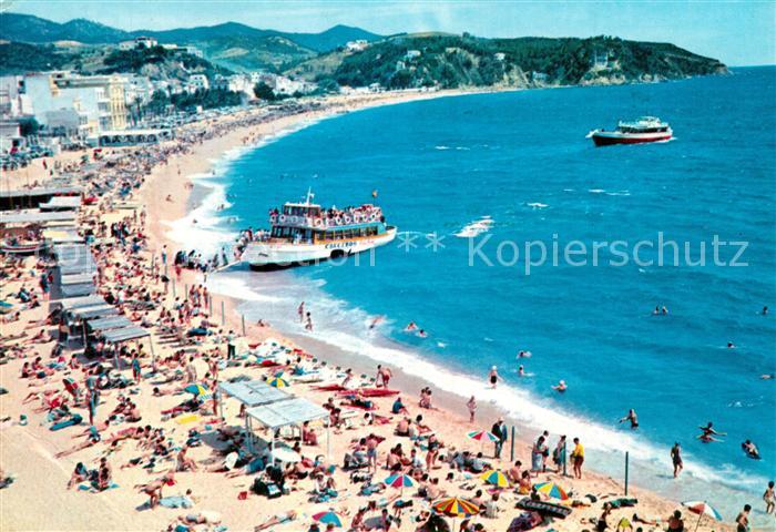 Lloret de Mar Vue generale de la plage