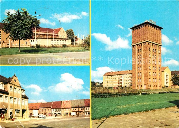Herzberg Elster Kulturhaus Karl Marx Platz Wasserturm und Schulsternwarte