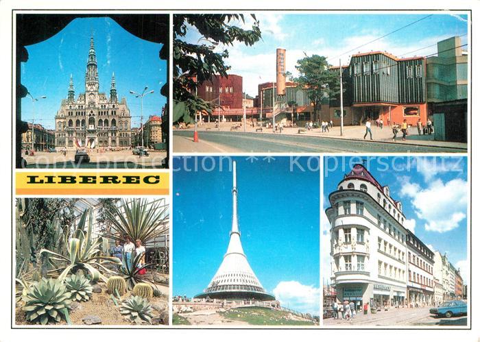 Liberec Radnice Obchodni dum Jested Botanicka zahrada Horsky hotel Jested Saldov