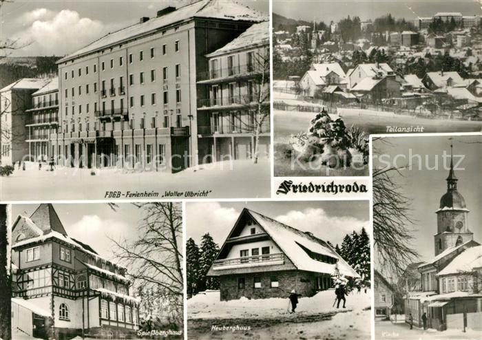 Friedrichroda FDGB Ferienheim Walter Ulbricht Spiessberghaus Heuberghaus Kirche