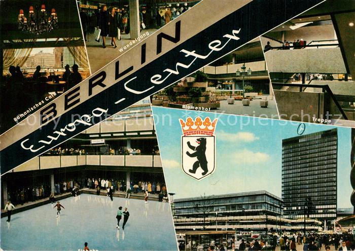 Berlin Europa Center Eisbahn Cafe Wandelgang Blumenhof