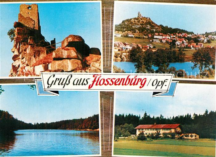Flossenbuerg Ruine Panorama Seepartie