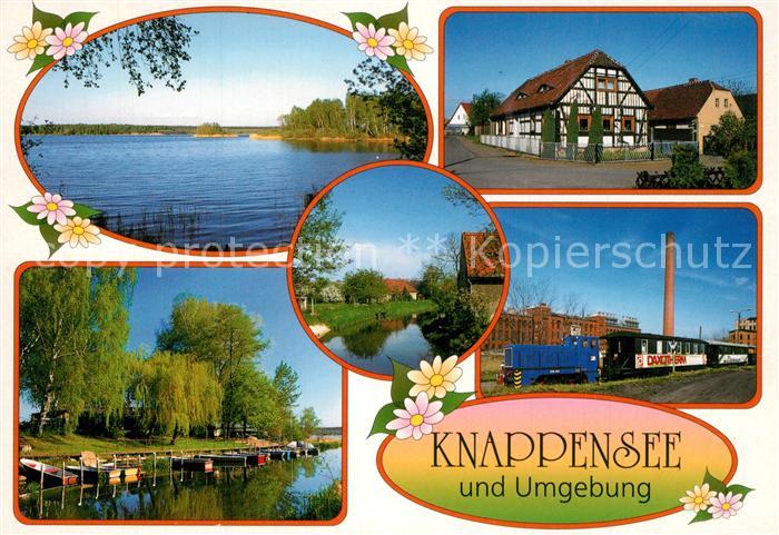 Koblenz Lohsa Westufer Ortsmotiv Gross Saerchen am Knappensee und Schwarzwasser