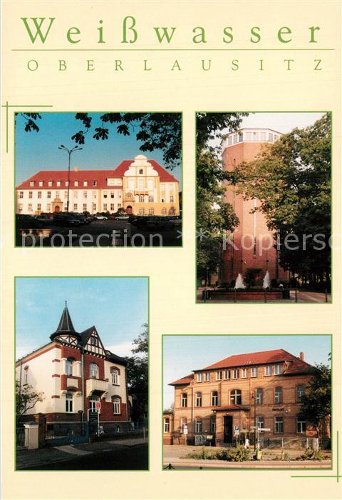 Weisswasser Oberlausitz Rathaus Wasserturm Touristeninformation Post
