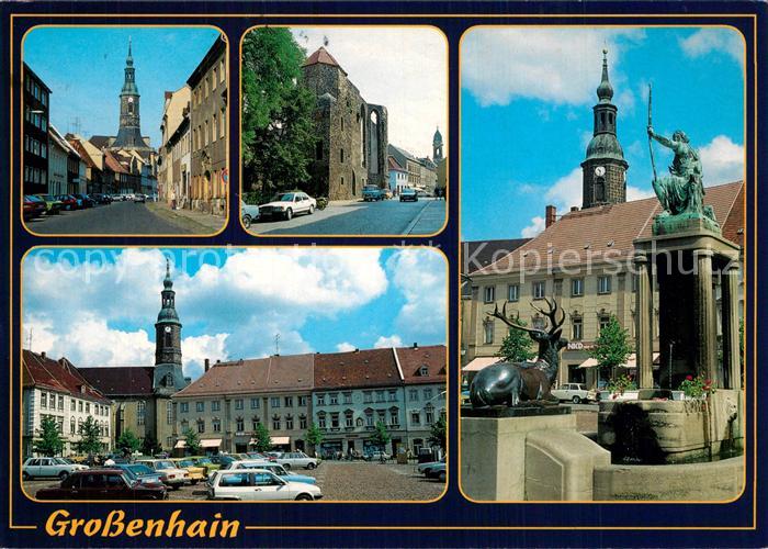 Grossenhain Sachsen Nauendorfer Strasse Marienkirche Klosterruine Hauptmarkt Dia