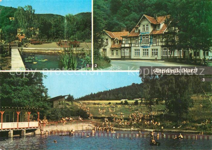 Altenbrak Harz Rolandseck FDGB Erholungsheim Luppbode Waldbergbad Badestrand