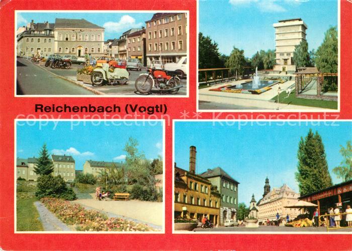 Reichenbach Vogtland Markt Wasserturm Park des Friedens Bahnhofstrasse Ecke Ross
