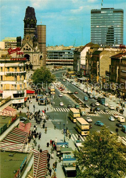Berlin Kurfuerstendamm Kaiser Wilhelm Gedaechtniskirche