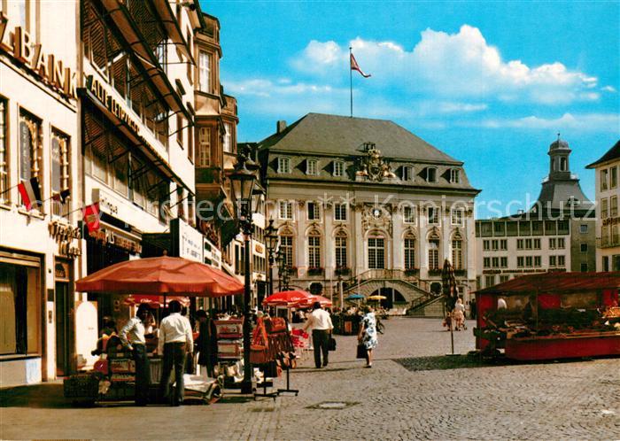 Bonn Rhein Marktplatz mit Rathaus