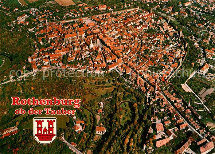 Rothenburg Tauber Altstadt Fliegeraufnahme
