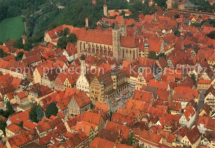 Rothenburg Tauber Altstadt Fliegeraufnahme