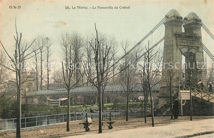 La Marne Passerelle de Creteil