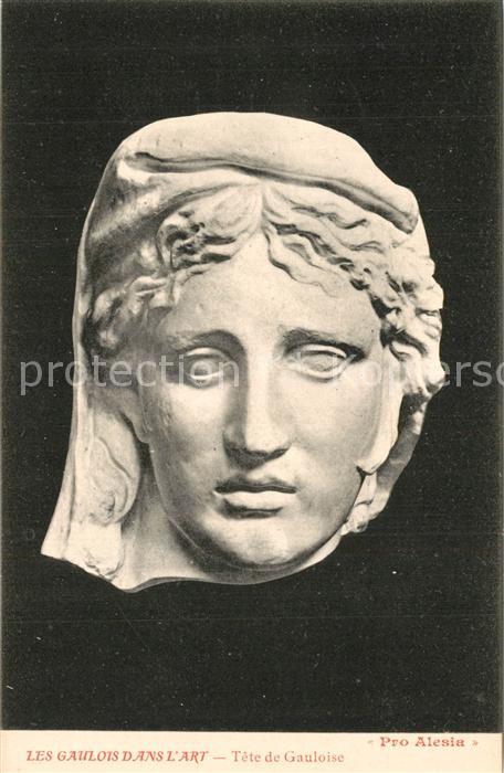 Alesia(Roman War) Alise-Sainte-Reine Les Gaulois Dans L_Art Tete de Gauloise