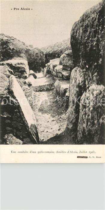 Alesia(Roman War) Alise-Sainte-Reine Conduite d?au gallo-romaine