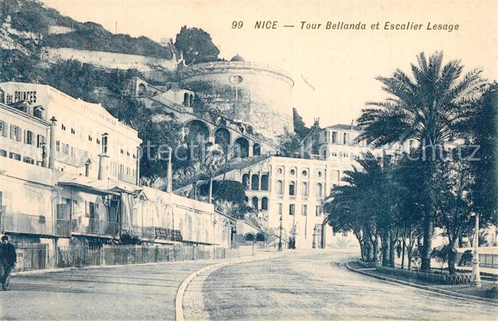 Nice Alpes Maritimes Tour Bellanda et Escalier Lesage