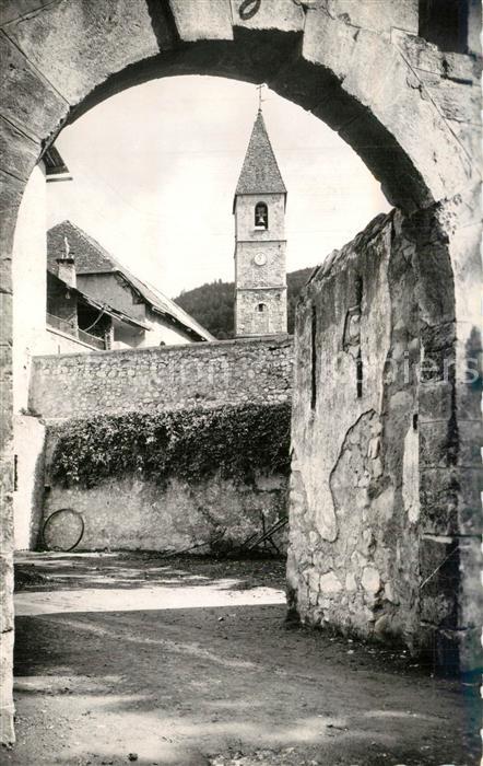 Colmars les Alpes Les remparts et le clocher