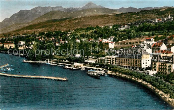 Evian-les-Bains Haute Savoie Fliegeraufnahme Port Hotel Albert