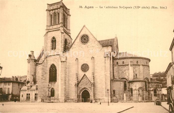 Agen Lot et Garonne Cathedrale St. Caprais