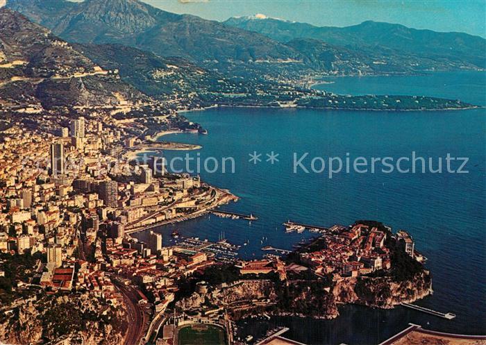 Monaco Fliegeraufnahme au fond le Cap Martin