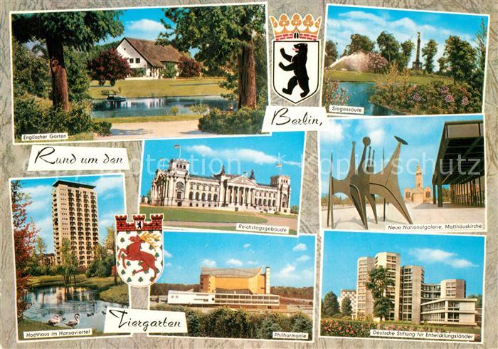 Berlin Englischer Garten Hansaviertel Tiergarten Philharmonie Siegess?ule