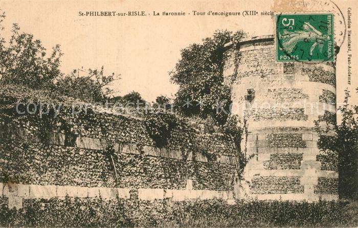 Saint-Philbert-sur-Risle La Baronnie Tour d encoignure XIIIe siècle