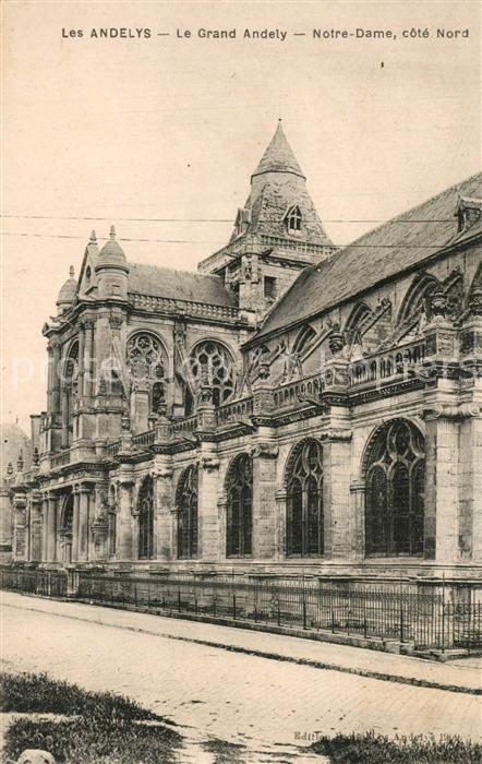 Les Andelys Eglise Notre Dame du Grand Andely côté nord