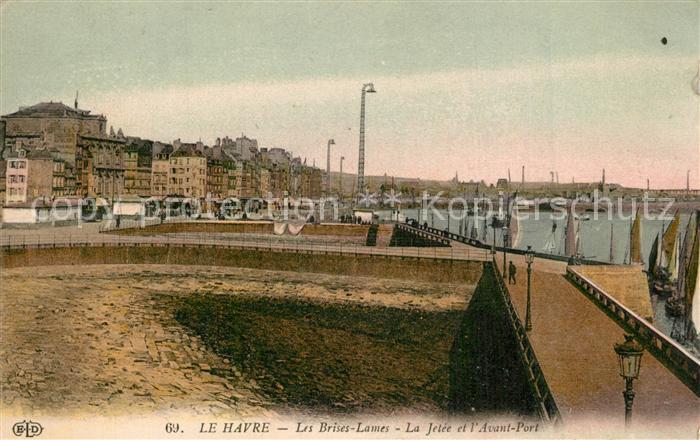 Le Havre Les Brises Lames Jetée et l'Avant Port