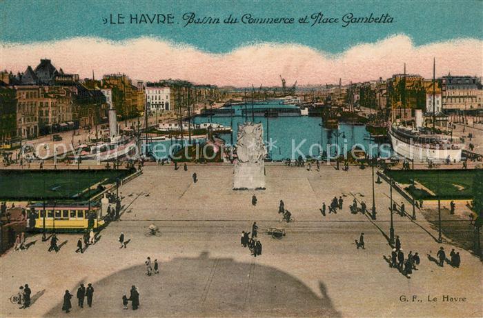 Le Havre Bassin du Commerce et Place Gambetta