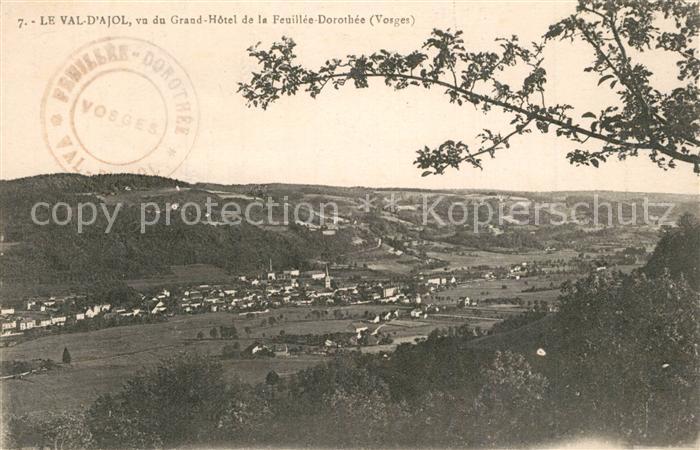 Le Val-d Ajol Panorama vu du Grand Hôtel de la Feuillée Dorothée