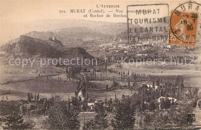 Murat Cantal Vue panoramique et Rocher de Bredon