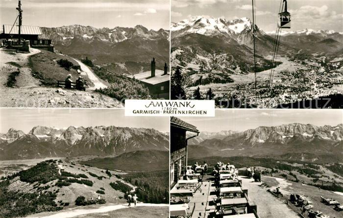 GARMISCH-PARTENKIRCHEN Bayern Bergrestaurant am Wank Bergbahn Fernsicht Alpenpan