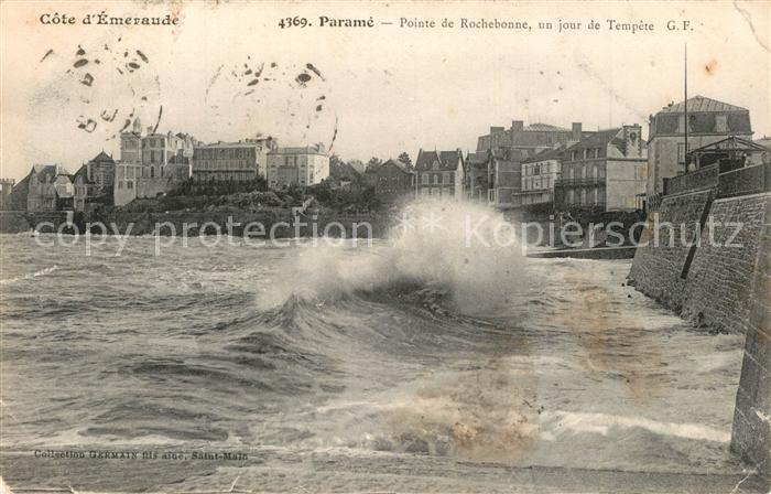 Parame Pointe de Rochebonne jour de tempête