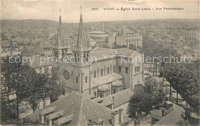 Vichy Allier Eglise Saint Louis vue panoramique