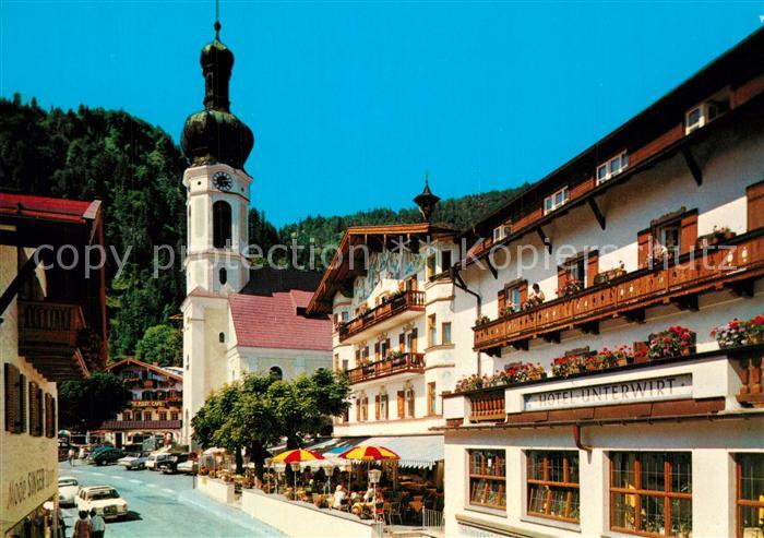 Reit Winkl Ortszentrum Hotel Unterwirt Kirche Huber Karte Nr 8592