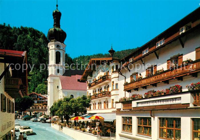 Reit Winkl Ortszentrum Hotel Unterwirt Kirche Huber Karte Nr 8592