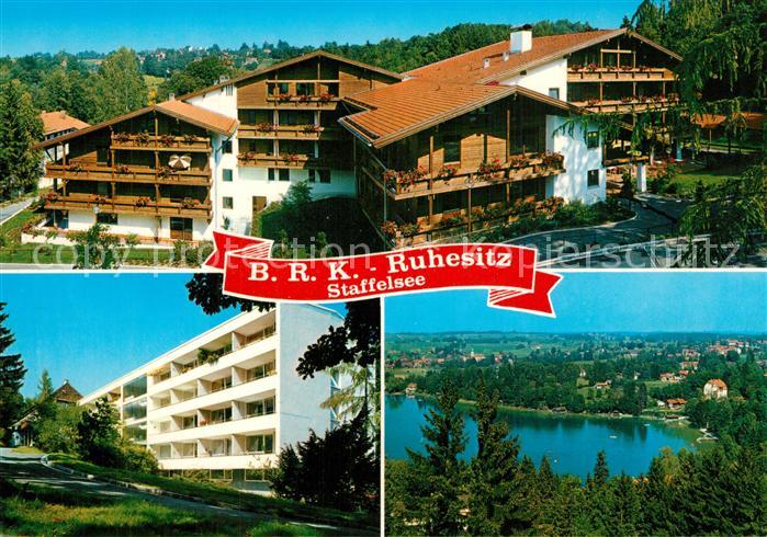 Murnau Staffelsee Bayerisches Rotes Kreuz Ruhesitz Staffelsee Landschaftspanoram