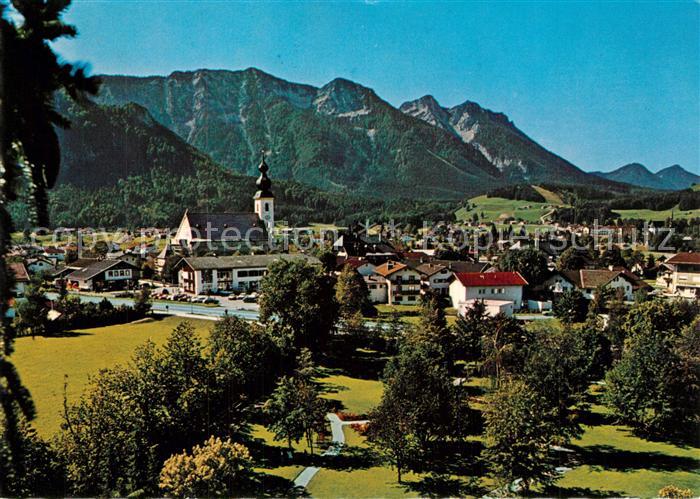Inzell Kurpark mit Blick zum Rauschberg