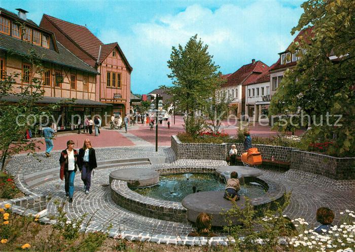 Gifhorn Steinweg Fussgaengerzone Brunnen
