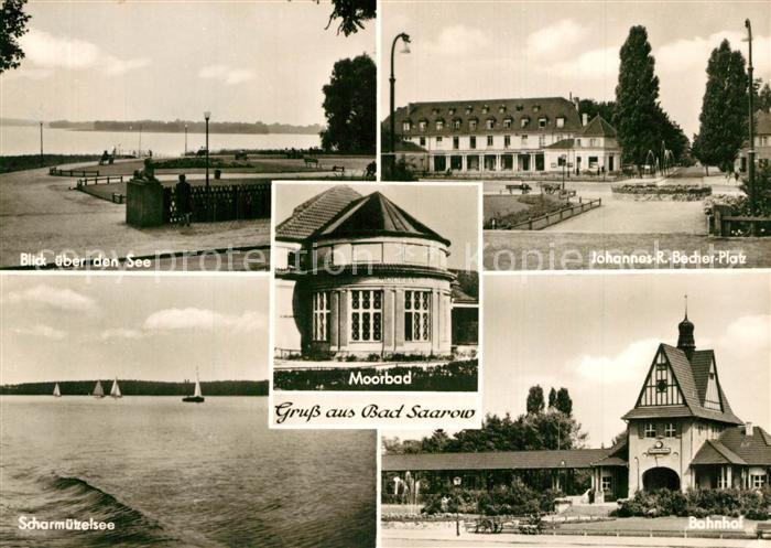 Bad Saarow Uferpartie Scharmuetzelsee Moorbad Johannes R. Becher Platz Bahnhof