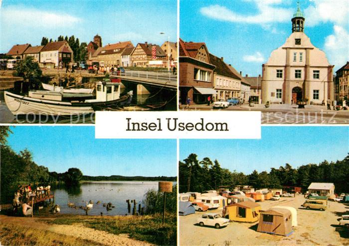 Wolgast Mecklenburg-Vorpommern Hafen Rathaus Koelpinsee Zempin Campingplatz Inse