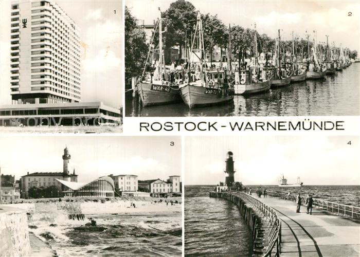 Warnemuende Ostseebad Hotel Neptun Alter Strom Fischkutter Konsumgaststaette Tee