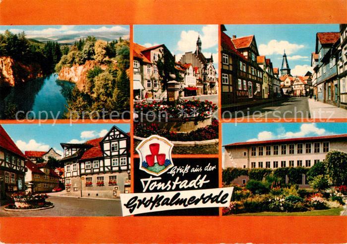 Grossalmerode Landschaftspanorama Ortsansichten Fachwerkhaeuser Schule