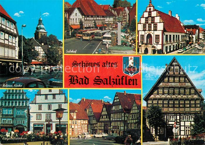 Bad Salzuflen Kirche Salehof Denkmal Fachwerkhaeuser Rathaus Buergermeisterhaus