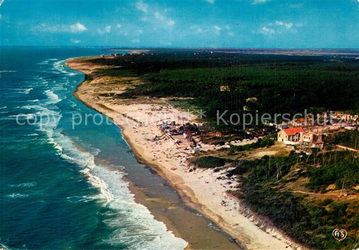 L Amelie sur Mer La plage et le camping au fond Soulac vue aérienne
